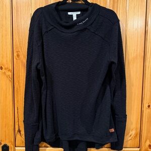Peace Love World Black Long Sleeve Top